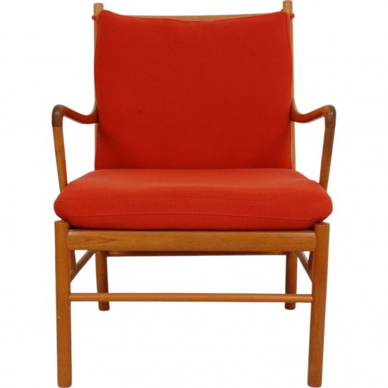 Ole Wanscher Colonial chair i orange stof