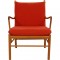 Ole Wanscher Colonial chair in orange fabric