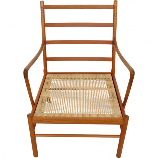 Ole Wanscher Colonial chair i orange stof