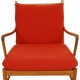Ole Wanscher Colonial chair i orange stof