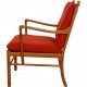 Ole Wanscher Colonial chair i orange stof