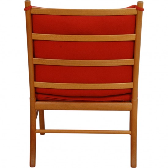 Ole Wanscher Colonial chair i orange stof
