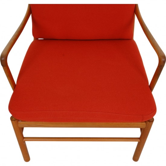 Ole Wanscher Colonial chair i orange stof