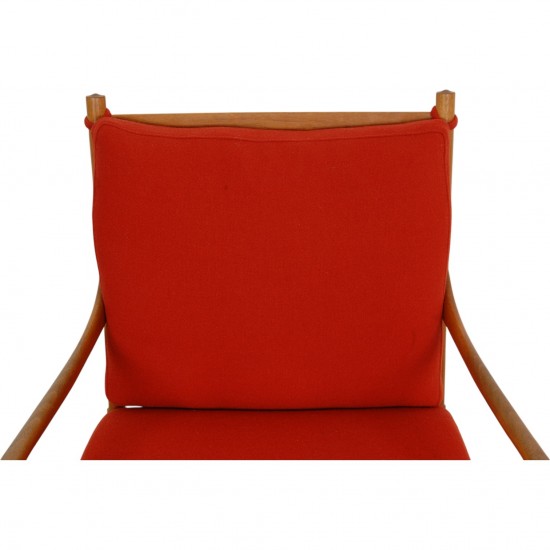 Ole Wanscher Colonial chair i orange stof