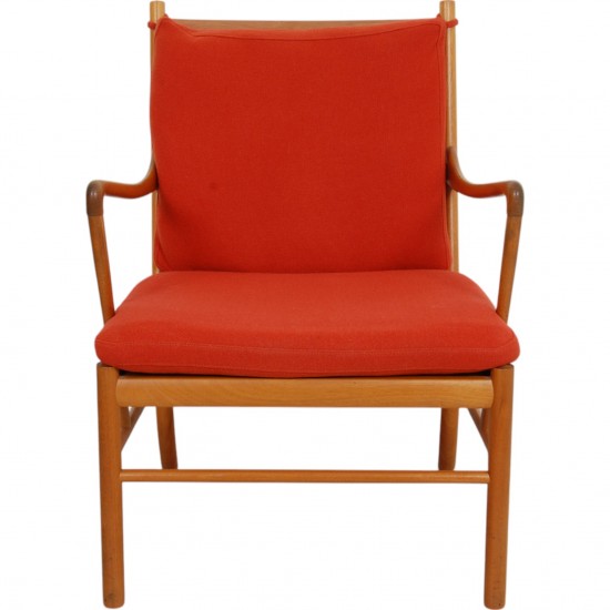 Ole Wanscher Colonial chair i orange stof