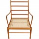 Ole Wanscher Colonial chair i orange stof