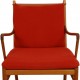 Ole Wanscher Colonial chair i orange stof