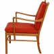 Ole Wanscher Colonial chair i orange stof