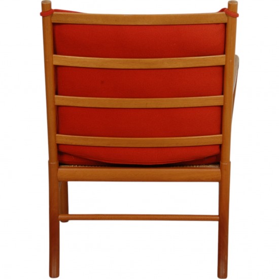Ole Wanscher Colonial chair i orange stof