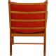 Ole Wanscher Colonial chair i orange stof