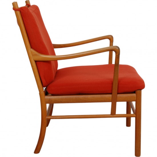Ole Wanscher Colonial chair i orange stof