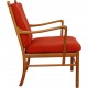 Ole Wanscher Colonial chair i orange stof