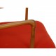Ole Wanscher Colonial chair i orange stof