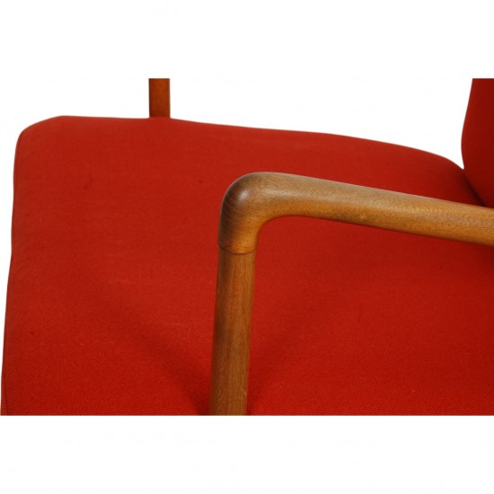 Ole Wanscher Colonial chair i orange stof