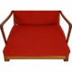 Ole Wanscher Colonial chair i orange stof