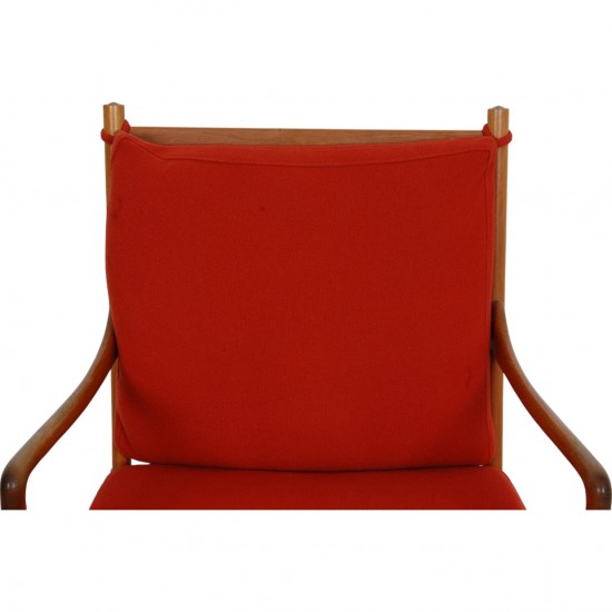 Ole Wanscher Colonial chair i orange stof
