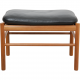 Ole Wanscher colonial stool in walnut