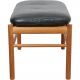 Ole Wanscher colonial stool in walnut