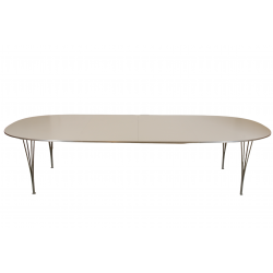 Piet Hein Spisebord B619 120x180-300 Cm hvid