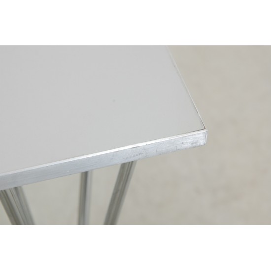 Piet Hein kvadratisk sofabord grå laminat 80x80 Cm