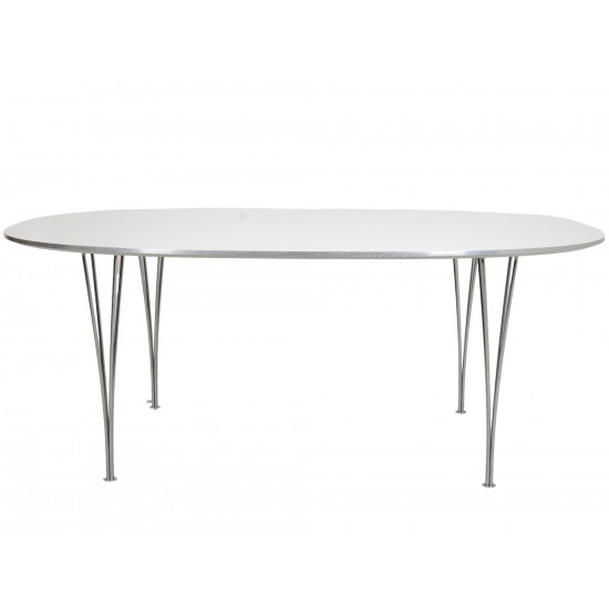 Piet Hein hvidt spisebord B613 120 x 180 Cm 