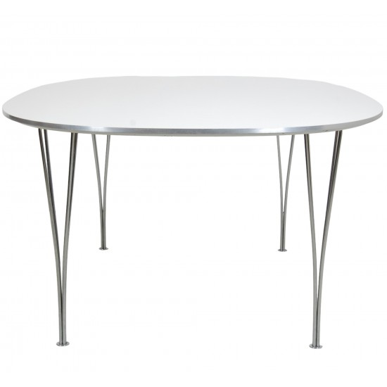 Piet Hein hvidt spisebord B613 120 x 180 Cm 