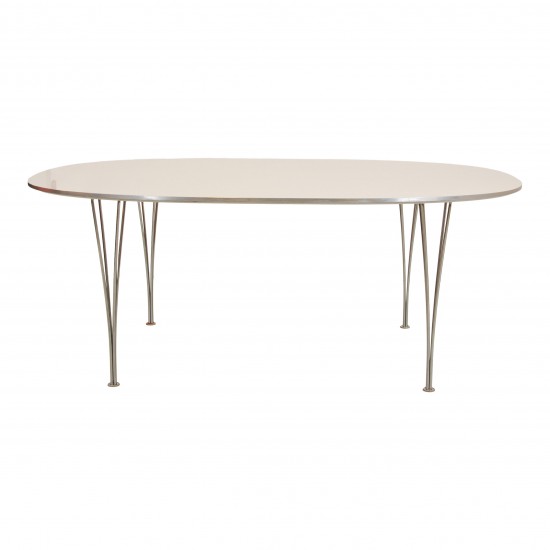 Piet Hein Super ellipse table B613 white 120x180 Cm