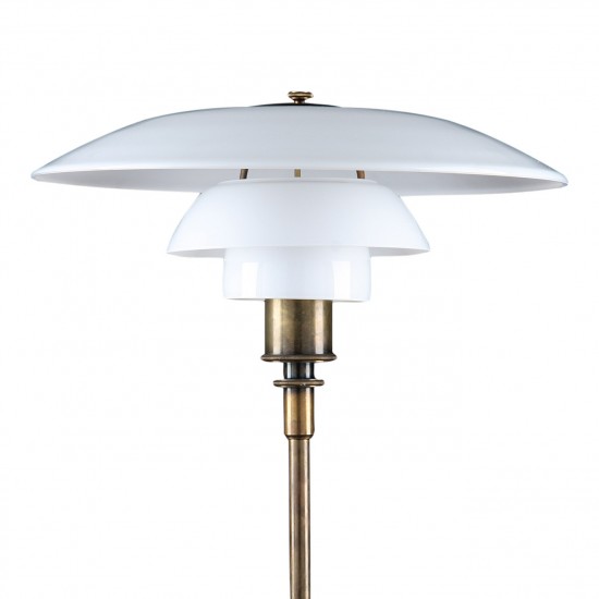 Poul Henningsen 4/3 Bordlampe i bruneret messing fra 30'erne