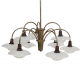 Poul Henningsen nine armed Bombardement Chandelier