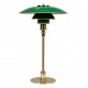 Poul Henningsen PH-3/2 table lamp green and brass