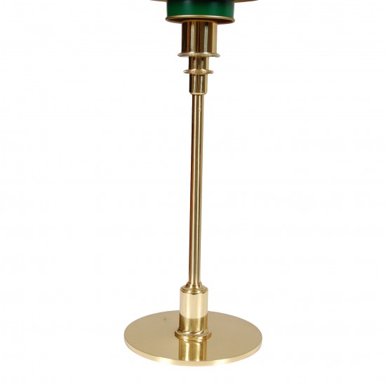 Poul Henningsen PH-3/2 table lamp green and brass