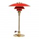 Poul Henningsen PH 3/2 Table lamp red anniversary model with light patina