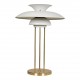 Poul Henningsen PH 5 bordlampe i hvidlakeret aluminium og messing