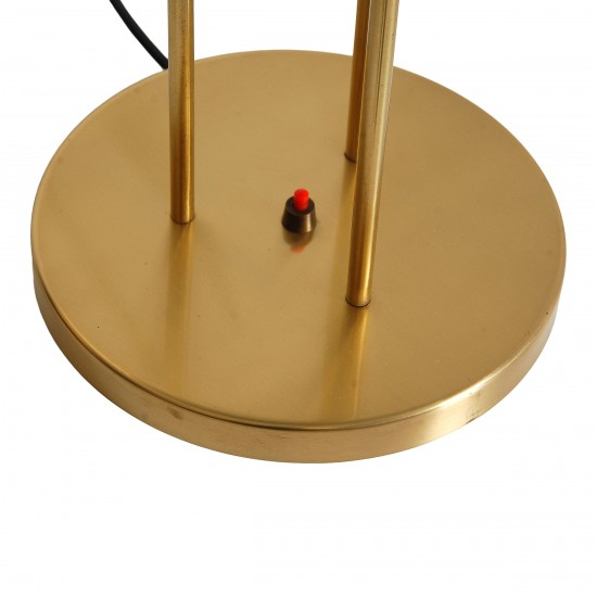 Poul Henningsen PH 5 bordlampe i hvidlakeret aluminium og messing