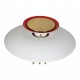 Poul Henningsen PH 5 bordlampe i hvidlakeret aluminium og messing