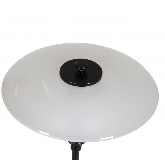 Poul Henningsen PH 2/1 sort bordlampe med matglas