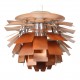 Poul Henningsen Copper Artichoke Pendant Ø: 60 with patina