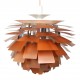 Poul Henningsen Copper Artichoke Pendant Ø: 60 with patina