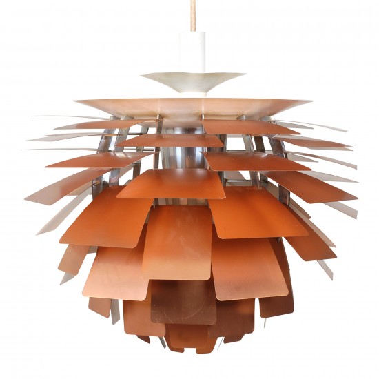 Poul Henningsen Copper Artichoke Pendant Ø: 60 with patina