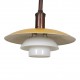 Poul Henningsen pendel lampe i gul og hvid farve Poul Henningsen pendel lampe i gul og hvid farve