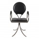 Poul Henningsen PH 506 chair with black leather