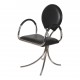 Poul Henningsen PH 506 chair with black leather