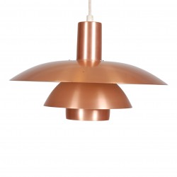 Poul Henningsen PH-4½/4 pendel af kobber Ø: 45 Poul Henningsen PH-4½/4 pendel af kobber Ø: 45