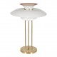 Poul Henningsen PH-5 brass table lamp with white shades