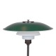 Poul Henningsen New PH-3,5/2,5 Brass table lamp with a green top shade Ø: 35