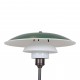 Poul Henningsen New PH-3,5/2,5 Brass table lamp with a green top shade Ø: 35