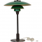 Poul Henningsen PH 3/2 of browned brass and with green metal shades