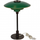 Poul Henningsen PH 3/2 of browned brass and with green metal shades
