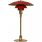 Poul Henningsen red PH3/2 table lamp