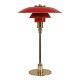 Poul Henningsen 3/2 Anniversary red table lamp Ø: 30